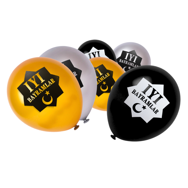 15_gold_silver_black_iyi_bayramlar_balloons
