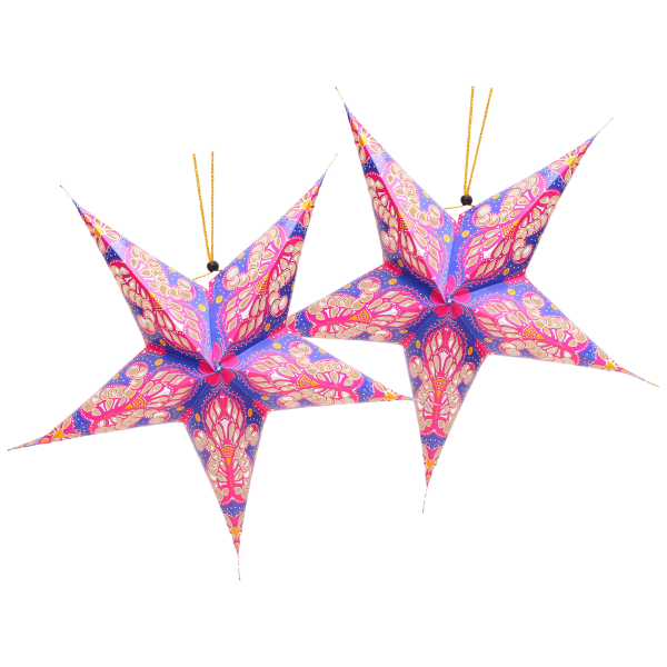 pinkpinkhangingstarsx2